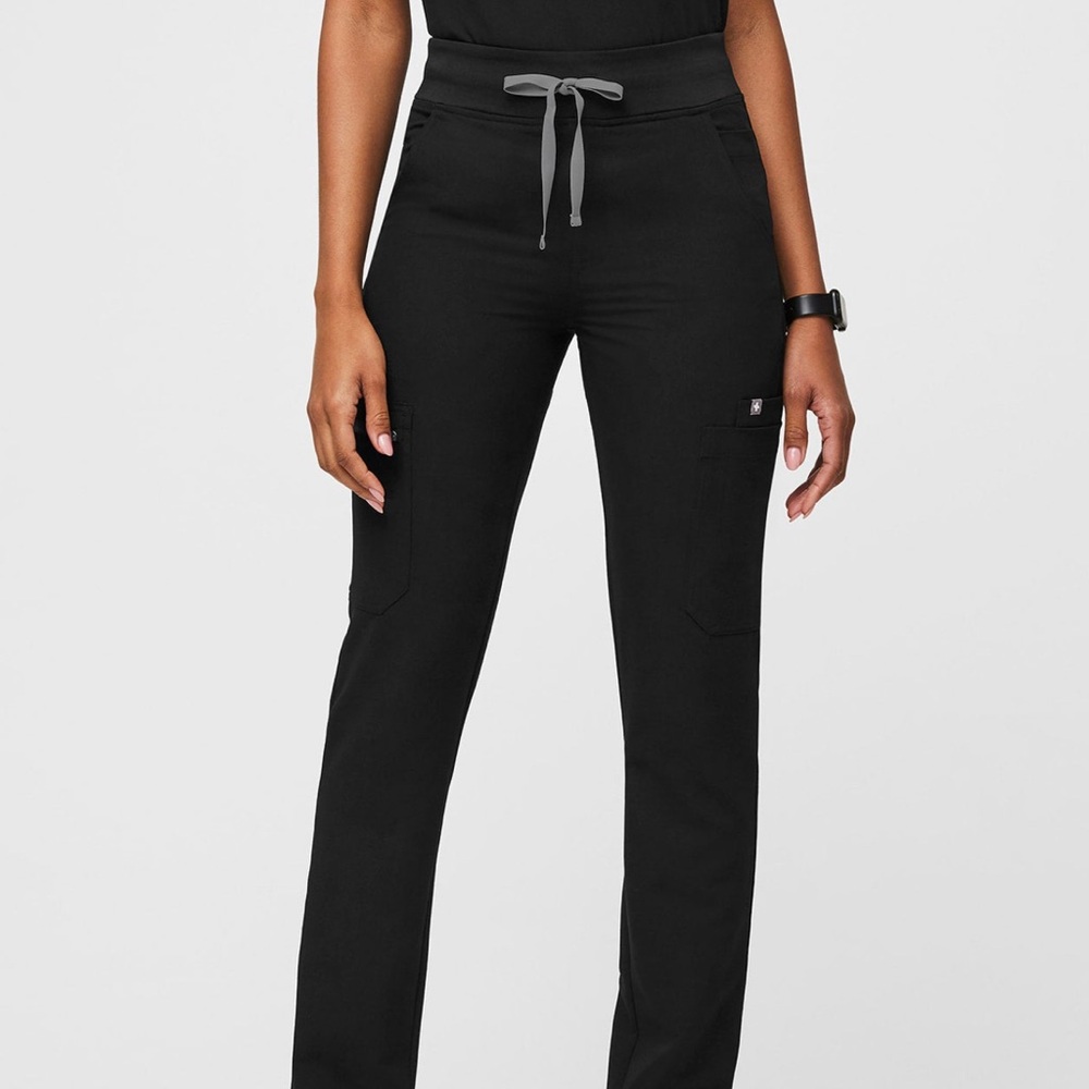 Figs Women's Black Straight Leg Pants